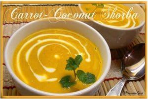 Carrot Coconut Shorba Soup