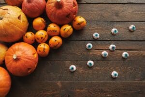 Eyeballs are ideal for a Halloween curry