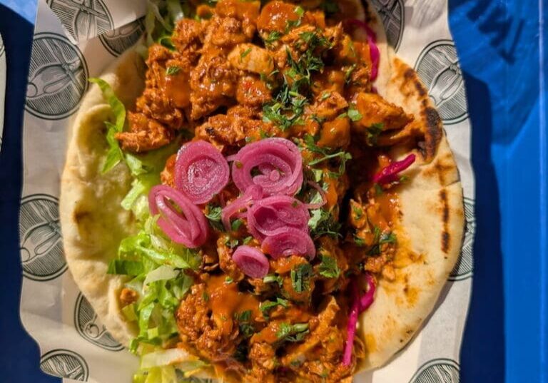 Binas kitchen chicken tikka naanwich
