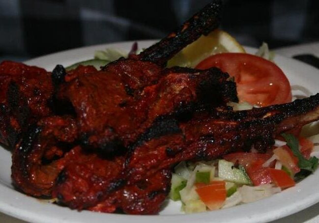 Tikka lamb chops